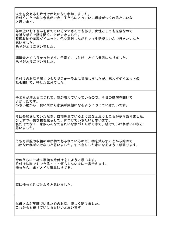 講演　自分らしく　ウェルビーイング　人生　片付け　整理整頓　整理収納　子育て　全国　講師　断捨離　キッチン　洗面　女性　整理　仕組み　コーチング　心理　男性　男女参画　ママ　輝く　笑顔　幼稚園　小学校　中学校　高校　